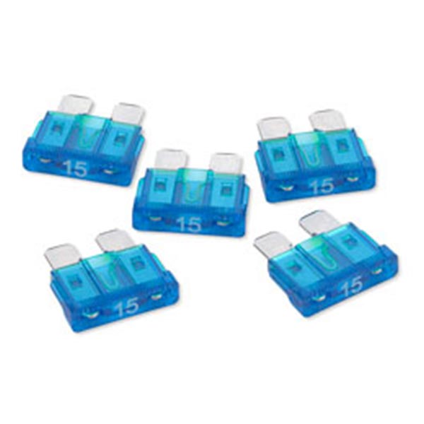 15 Amp Blue ATO Blade Fuses 5PK