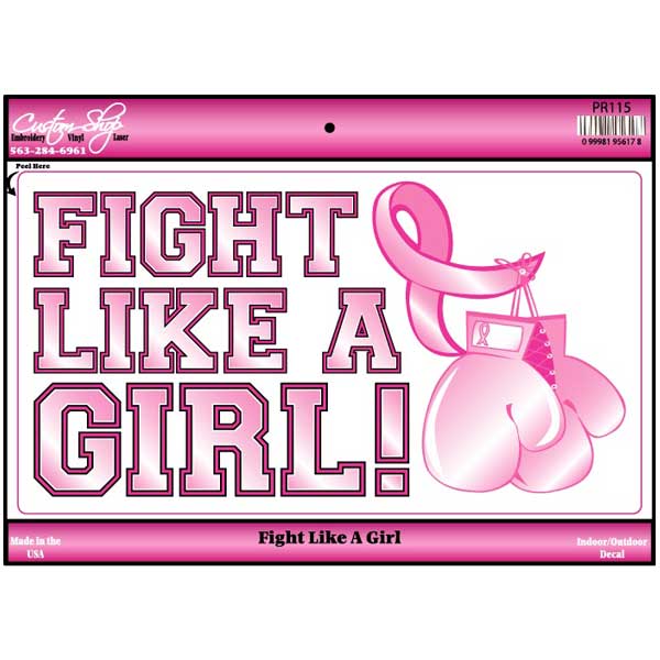 Fight Like A Girl Decal
