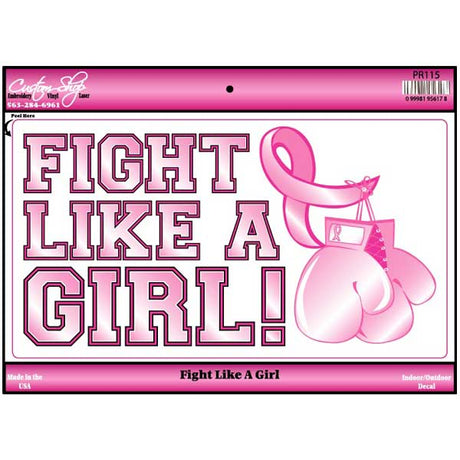 Fight like A girl decal