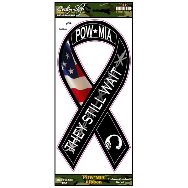 POW MIA Ribbon Decal