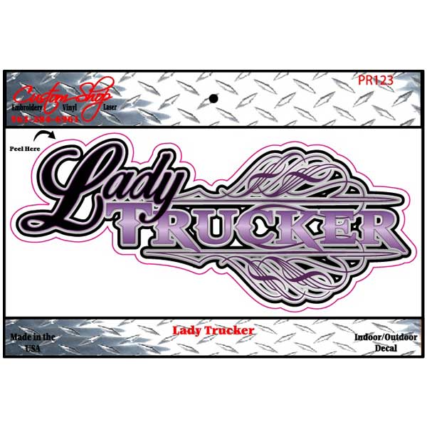 Lady Trucker Decal