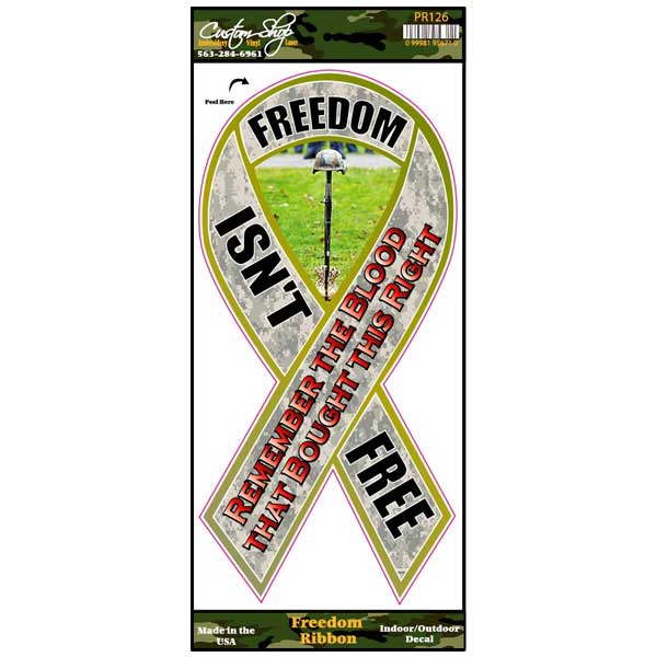 Freedom Ribbon Decal