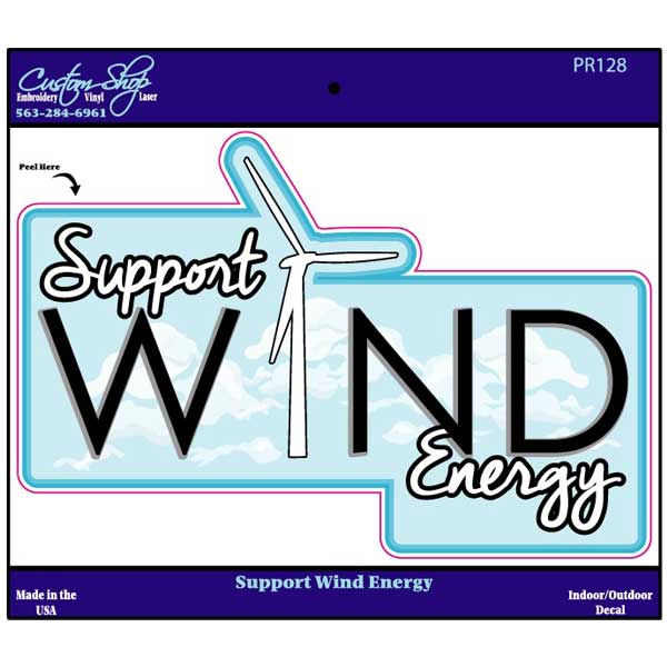 Support Wind Energy Decal