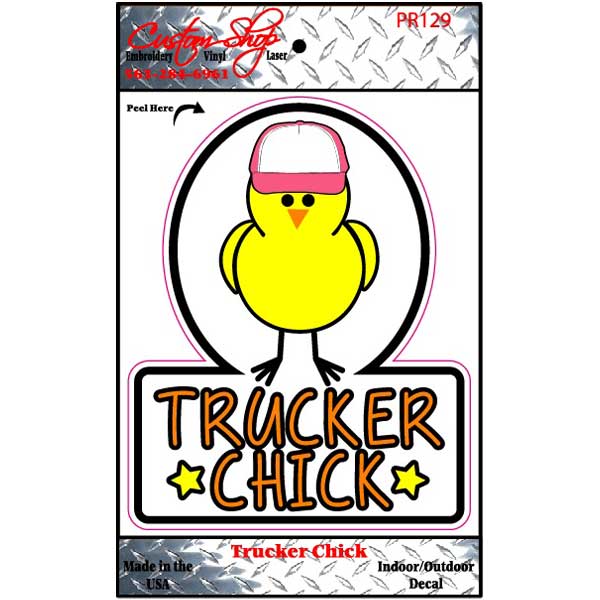 Trucker Chick Decal