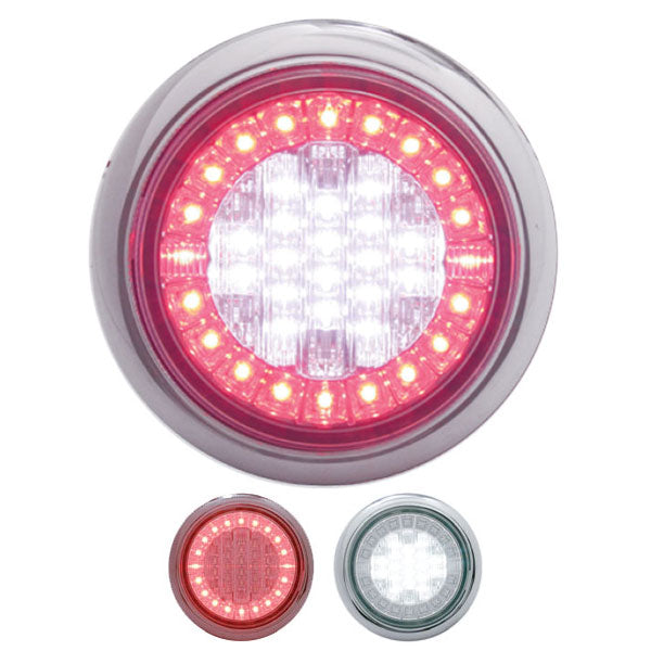 4" Euro White/Red LED Stop/Turn/Tail Light