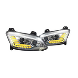 Peterbilt 579/587 2022+ LED Headlight with Halo and Sequential Turn Signal