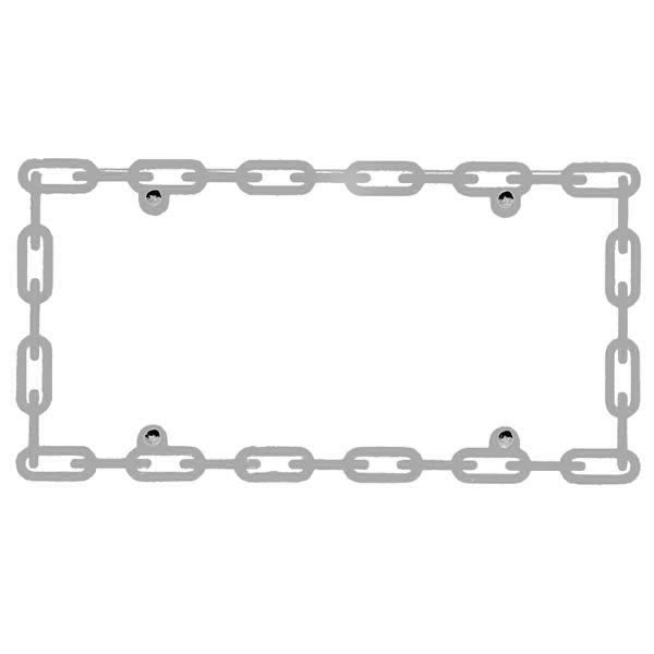 Stainless Steel Chain Link License Plate Frame