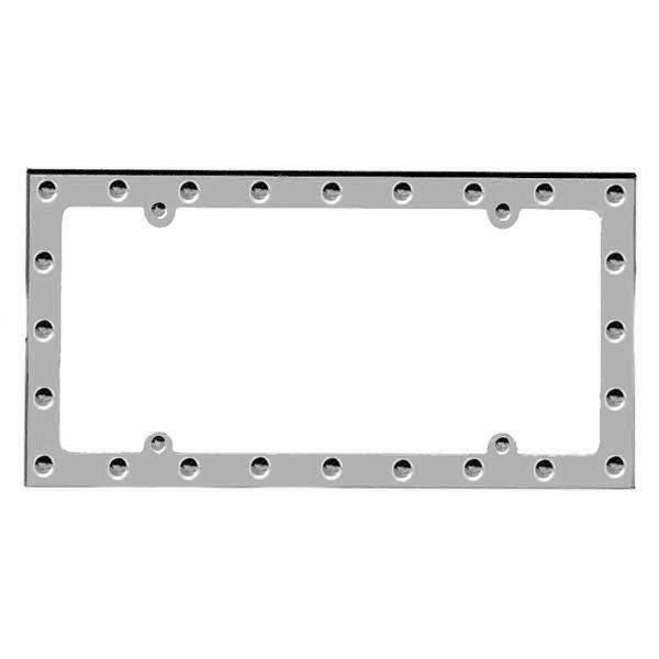 Stainless Steel Dimpled License Plate Frame