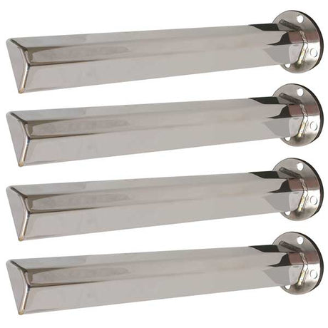 Stainless steel single axle and full fender bracket set