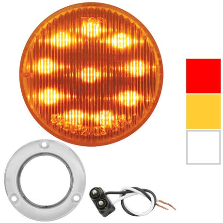 2" LED marker light with stainless steel bezel