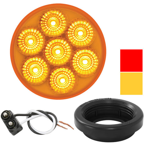 2" Spyder LED marker light with grommet and plug