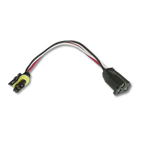 3-Pin to 3-Prong Light Adaptor Pigtail Plug 9"L