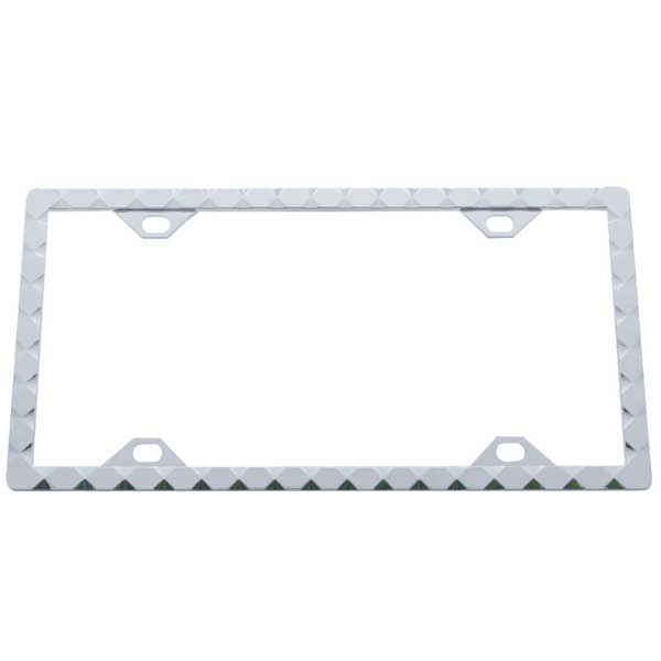 Chrome Diamond License Plate Frame