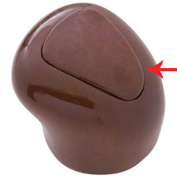 Wood Gear Shift Knob Medallion Insert