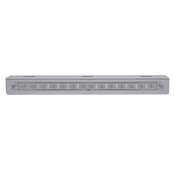 12" Amber/Clear 14 LED Light Bar and Bracket