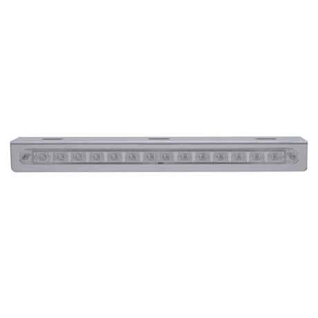 12" Amber/clear 14 LED light bar and bracket