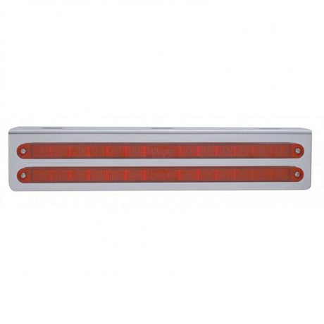 Close-up of 12" LED light bracket with 2 light bars