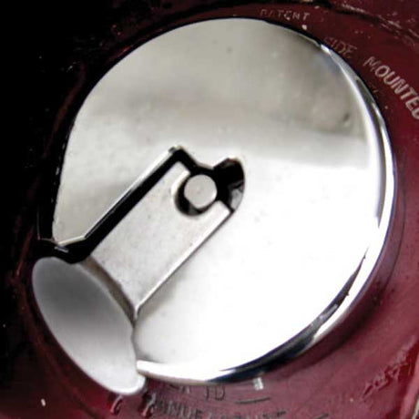 Peterbilt fuel cap cover for t-handle oval notch for semi trucks