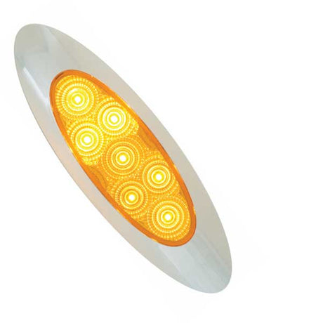 6-5/8" 7 LED ultra thin spyder Y2K marker light, close-up