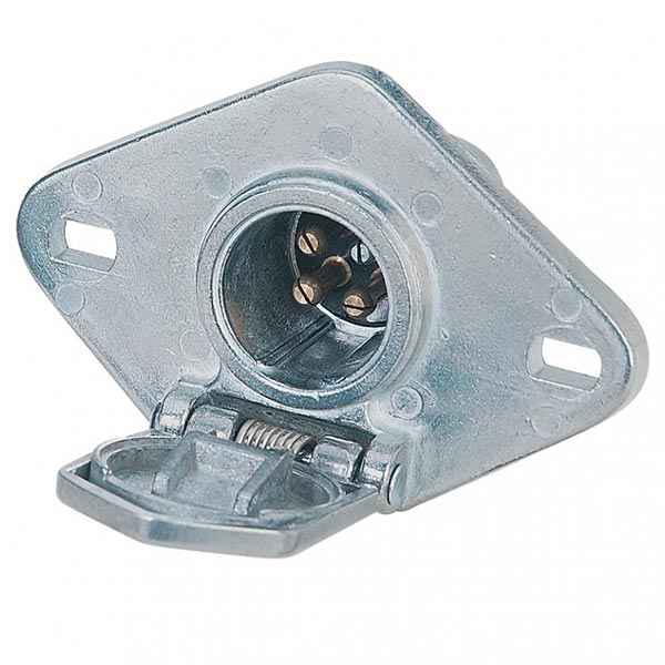 Round 4-Way Split Pin Male Plug Connector