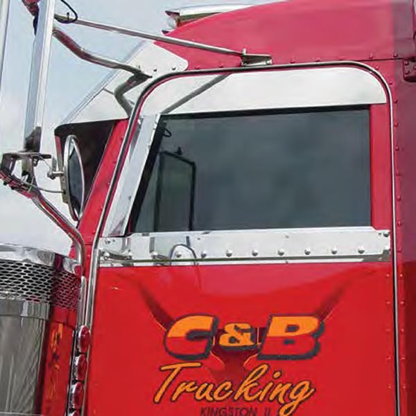 Peterbilt 6" Top of Door Trim 1973-2004