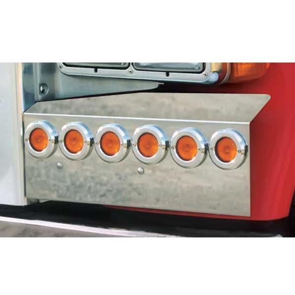 Peterbilt Fender Guards w/ 2-Inch Round LED Lights