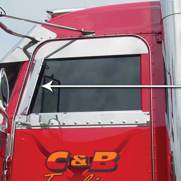 Peterbilt Window Air Deflectors 2006 and Newer