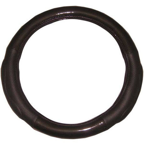 Deluxe carbon fiber Grip steering wheel cover 18"