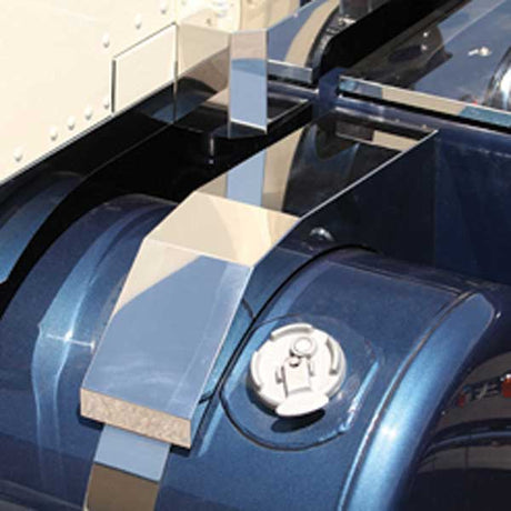 Peterbilt mitered tank saddle covers (pair) for semi trucks