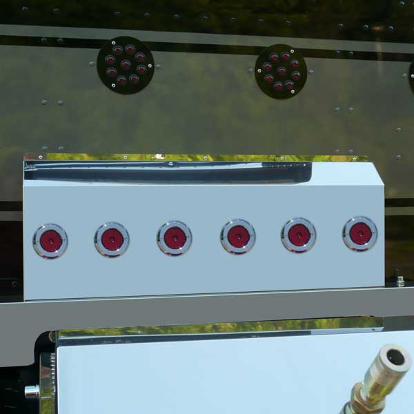 Peterbilt Shock Cover with Six 2" Round LED Lights