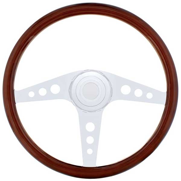 Freightliner 3 Spoke GT Wood Steering Wheel 18"
