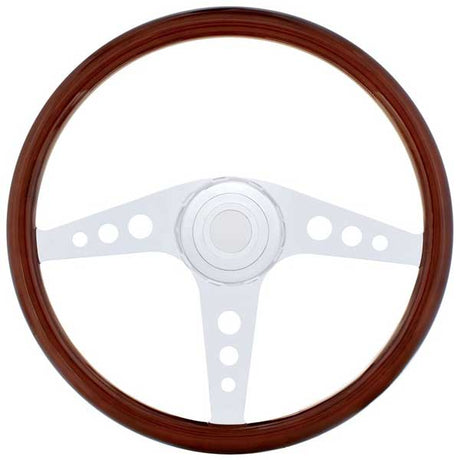 Freightliner 3 spoke Gt wood steering wheel 18" for semi trucks