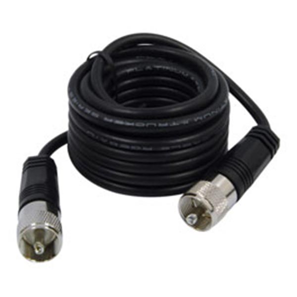 12' CB Antenna Coax Cable with PL-259 Connectors