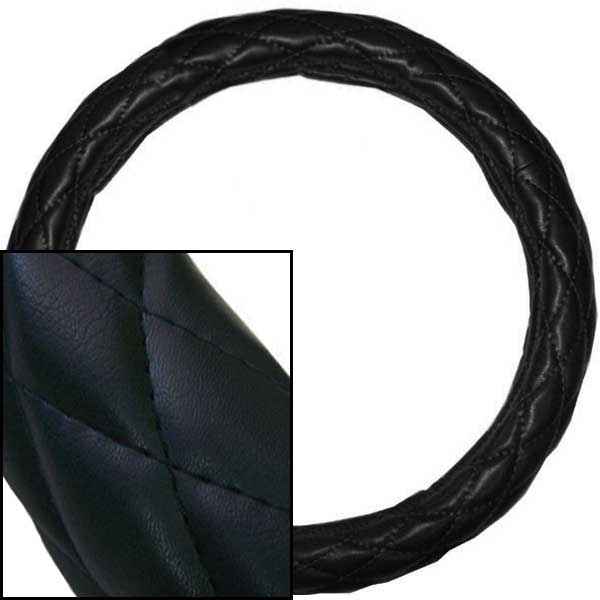 Deluxe Quilted Steering Wheel Cover 18"