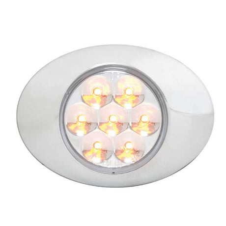 Close-up of low profile pearl LED marker lights