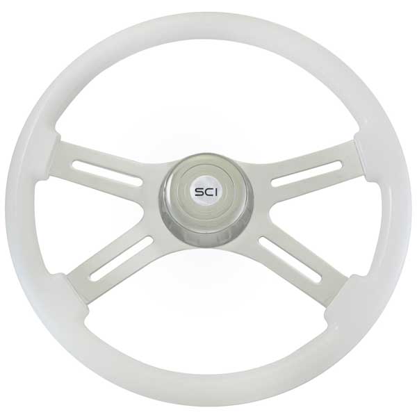 4 Spoke Painted Wood Steering Wheels 18"