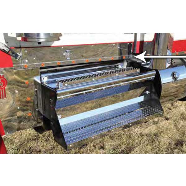 Kenworth W900L 2011+ Cab Panels with 16 Bulls-Eye Amber/Amber LED Lights