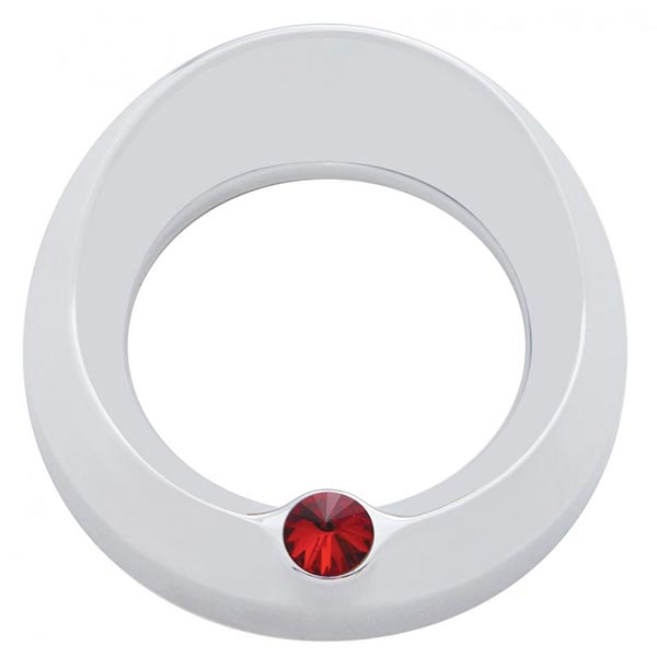 Speedometer/Tachometer Gauge Cover with Visor and Jewel for Freightliner, Peterbilt