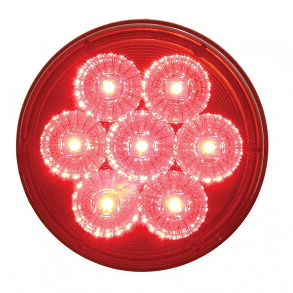 4" Red 7 LED Stop/Tail/Turn Light