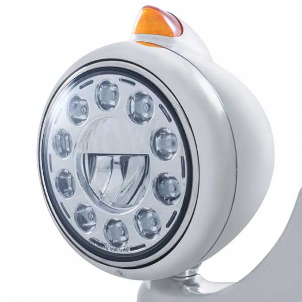 Stainless Vintage Guide LED Headlight