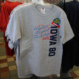 World's Largest Truckstop Gray Globe T-shirt