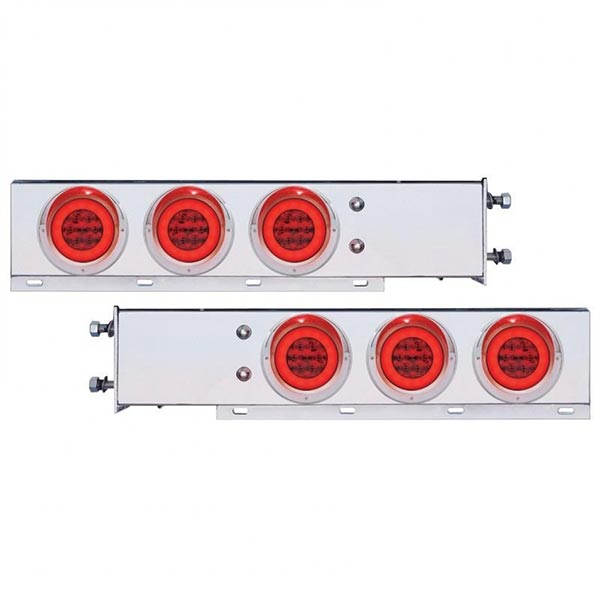 Spring Loaded Rear Light Bar w/ Red S/T/T Lights