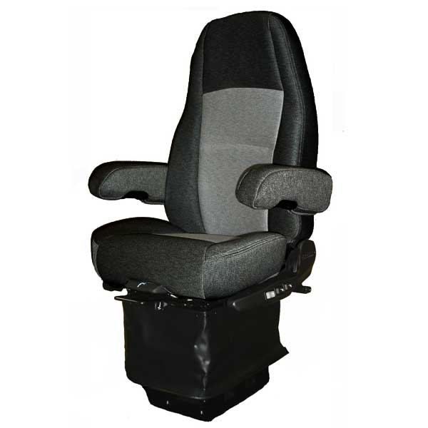 Atlas II Thermassage Seat with Heat and Massage, Black/Gray Cloth