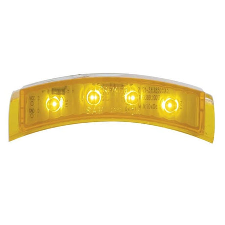 Amber 4 LED dual function headlight turn signal