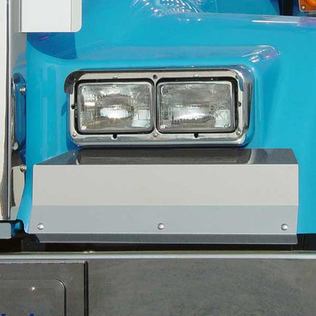 Kenworth W900L stainless steel fender guards for semi trucks