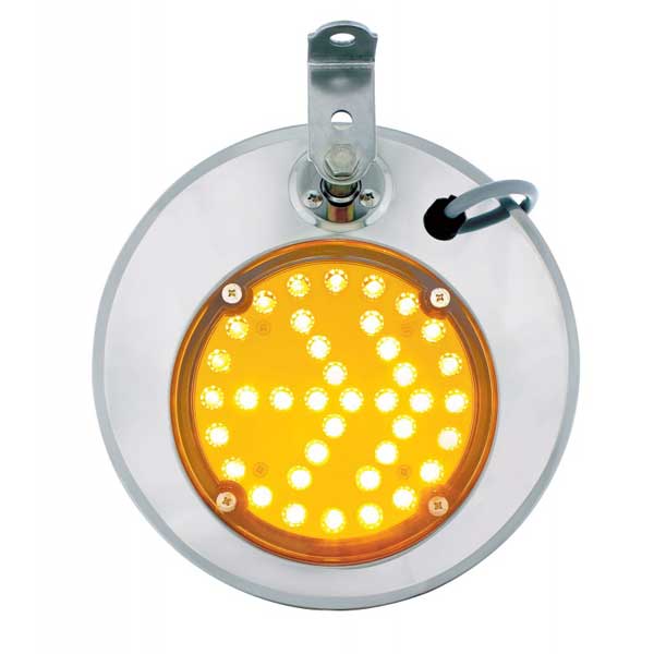 8.5" Convex Mirror with Turn Signal LED