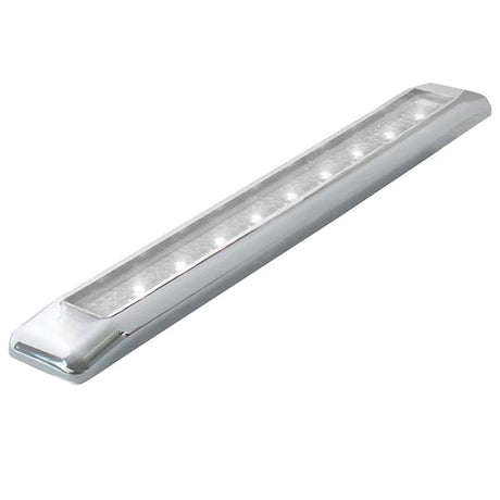 Another angle of 8.25-Inch 9 LED thin marker light bar with chrome bezel