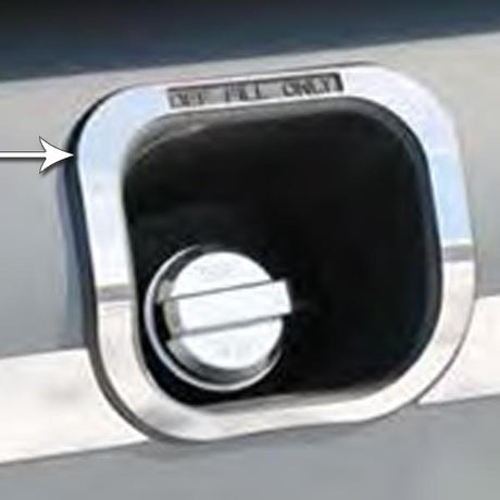 Peterbilt 579 SS DEF fill area trim with cutout for semi trucks