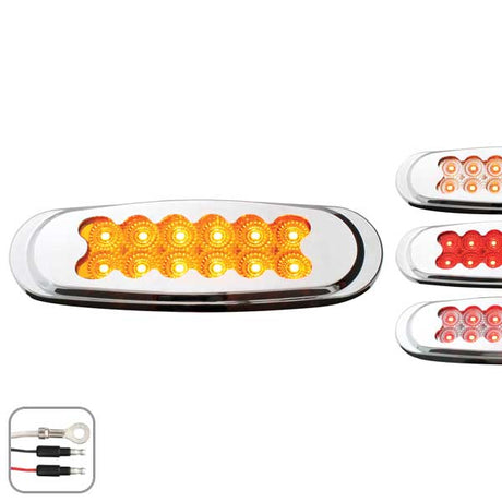 Ultra thin spyder matrix dual function LED marker lights