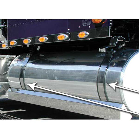 Peterbilt, Kenworth fuel tank strap covers (PR) for semi trucks